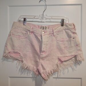 Free People Distressed Micro Mini Shorts